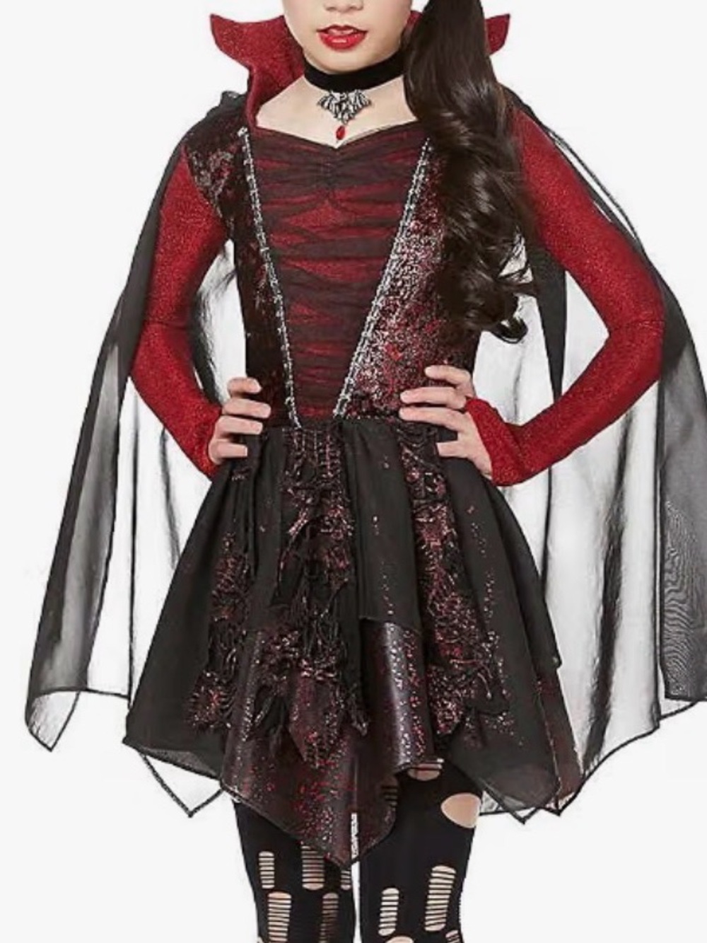 Small 4-6 • girls vampire dark beauty costume spirit Halloween
